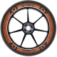 District Dual Width Core Wheel 110mm – Black/Orange
