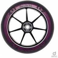 District Dual Width Core Wheel 110mm – Black/Magenta