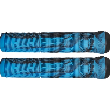 Lucky Vice 2.0 Pro Scooter Grips (Black/Blue Swirl)