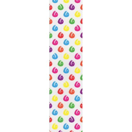 Hella Grip Trippy Sloth Pro Scooter Grip Tape (White)