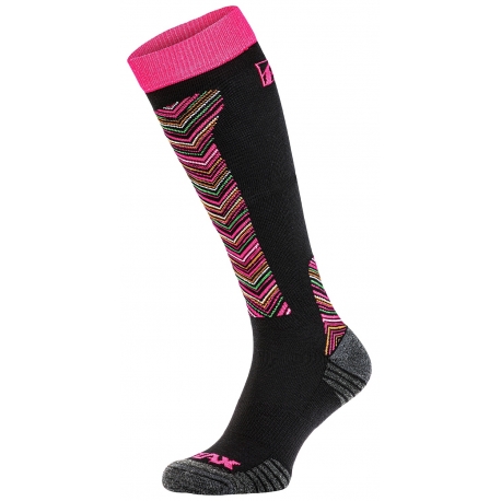 Slidinėjimo kojinės Relax Carve black/pink