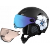 Šalmas Relax Stealth black/blue (su stiklu2)