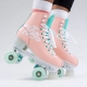 Rio Roller Script Skates Peach/Green