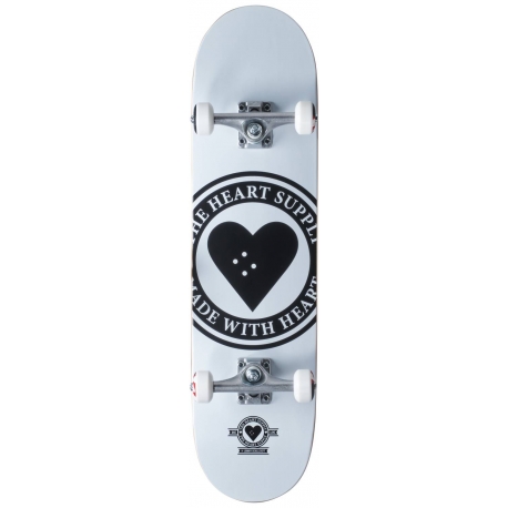 Heart Supply Logo riedlentė (8" - Badge White)