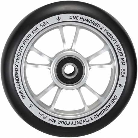 100MM Blunt Spokes Silver/Black