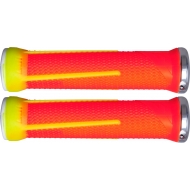 ODI AG1 Lock-On Grips (135mm - Neon Orange/Neon Yellow)