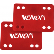 Venom 1/8" Longboard/Skateboard Risers 2 Pack (Red)