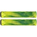 AO Swirl Pro Scooter Grips (Green/Yellow)
