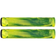 AO Swirl Pro Scooter Grips (Green/Yellow)