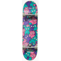 Meow Sticker Pile Skateboard (7.75" – Purple)
