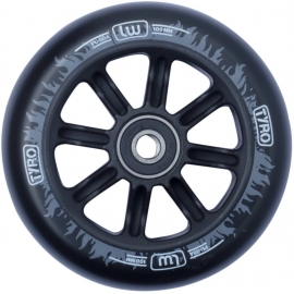 100MM Longway Tyro Nylon Core Pro Wheel (Black/White Flame)