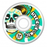 Hydroponic Mexican Skull 2.0 Skateboard wheels (White/Green)