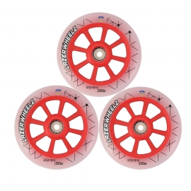 Flying Eagle LED LazerWheelz 125MM Red