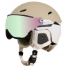 Slidinėjimo Šalmas Su Skydeliu (2 lęšiai) Relax Stealth Visor Beige/White