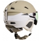 Šalmas Relax Stealth beige/white (su stiklu2)