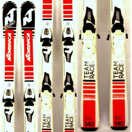 NORDICA TEAM RACE Junior Slidės su Fastrack/Marker Apkaustais (90–140 cm)