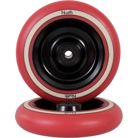 110MM North Fullcore Pro Scooter Wheel (Black/Red Pu)
