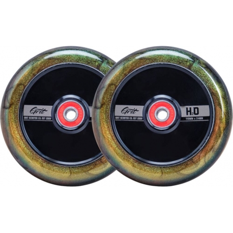 110MM Grit H2O Pro Wheels 2-Pack (Gold/Black)