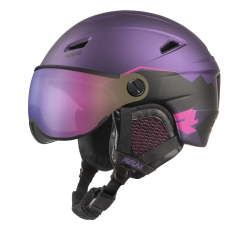 Šalmas Relax Stealth Violet/Black (su stiklu2)