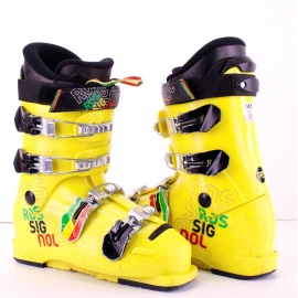 ROSSIGNOL JUNIOR YELLOW | Vaikiški Slidžių Batai | 4 Sagtys | Flex 40–50
