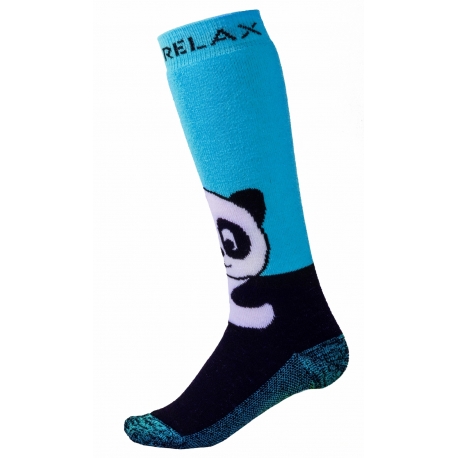 Slidinėjimo kojinės Relax PANDA Blue/Black