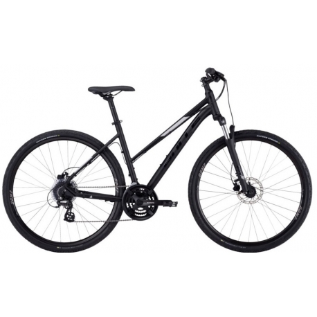 Dviratis 28" Bulls Crossbike 1 trapez 24g juodas matinis 54cm