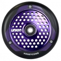 110MM Union Honeycomb Pro Wheel Black/Polished Purple
