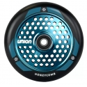 110MM Union Honeycomb Pro Wheel Black/Polished Teal