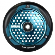 110MM Union Honeycomb Pro Wheel Black/Polished Teal