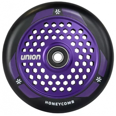 110MM Union Honeycomb Pro Wheel Black/Purple
