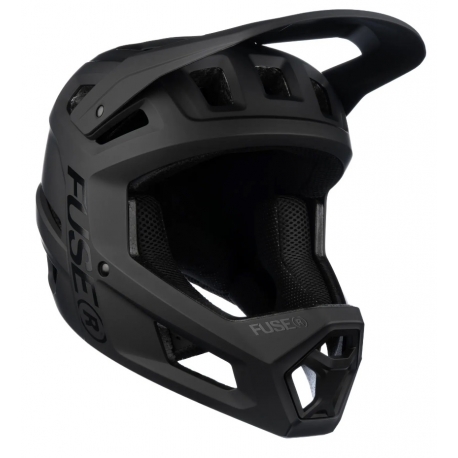 Fuse Omega Fullface BMX Helmet (Matt Black)