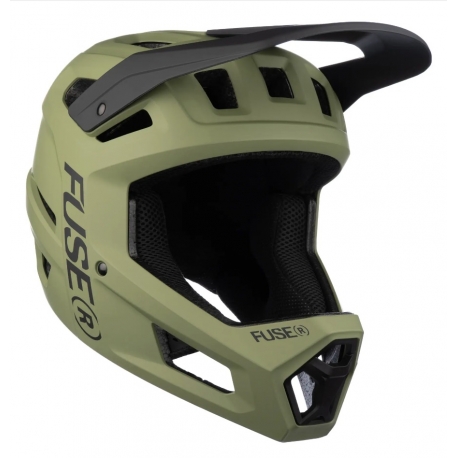 Fuse Omega Fullface BMX Helmet (Olive)