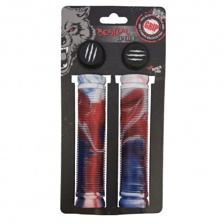 BW grips white/blue/red
